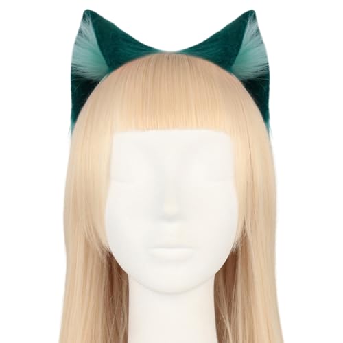 Asudaro Katzenohren Haarreif,Anime Katze Cosplay,Katze Ohr Stirnband Haarband mit Katzen Haarreif Katzeohren Anime Katze Cosplay für Kinder Erwachsene Halloween Cosplay Grün Asudaro Katzenohren Haarreif,Anime Katze Cosplay,Katze Ohr Stirnband Haarband mit Katzen Haarreif Katzeohren Anime Katze Cosplay für Kinder Erwachsene Halloween Cosplay Grün von Asudaro