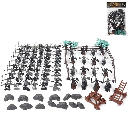 Asudaro Mittelalterlicher Soldat Modell Spielzeug, 71/120/136/250Pcs Ritter Spielzeug Spiel Modell Militär Mittelalterliche Soldat Figuren - Antike römische Soldaten Spielzeug - Modell für Kinder von Asudaro