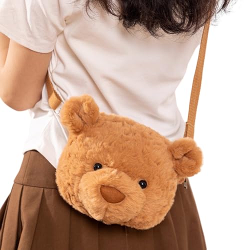 Asudaro Plüschbraune Bärentasche,20 cm x 15 cm Plüsch Bär Tasche Plüsch Umhängetasche Damen Plüsch Tasche Puffer Bag Kawaii Puffy Aesthetic Flauschige Tasche Plüschtasche Schultertasche Asudaro Plüschbraune Bärentasche,20 cm x 15 cm Plüsch Bär Tasche Plüsch Umhängetasche Damen Plüsch Tasche Puffer Bag Kawaii Puffy Aesthetic Flauschige Tasche Plüschtasche Schultertasche von Asudaro