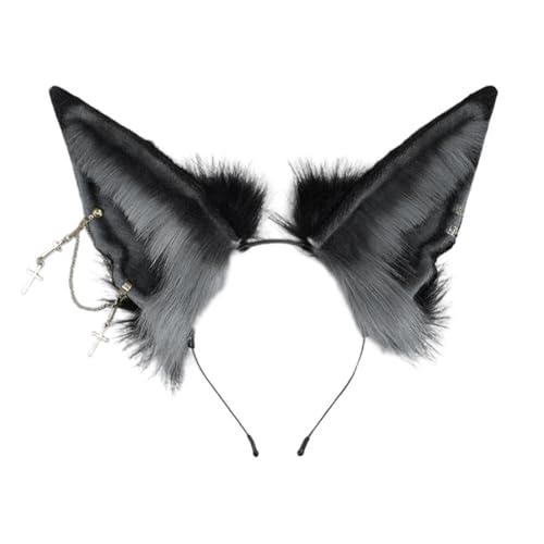 Asudaro Schakal Ohren Haarreif Fuchs Ohren Stirnband Simulation Katze Cosplay Ohren Fuchs Ohren Punk Stil Tier Cosplay Ohren Zubehör zu Karneval & Fasching & Halloween Asudaro Schakal Ohren Haarreif Fuchs Ohren Stirnband Simulation Katze Cosplay Ohren Fuchs Ohren Punk Stil Tier Cosplay Ohren Zubehör zu Karneval & Fasching & Halloween von Asudaro