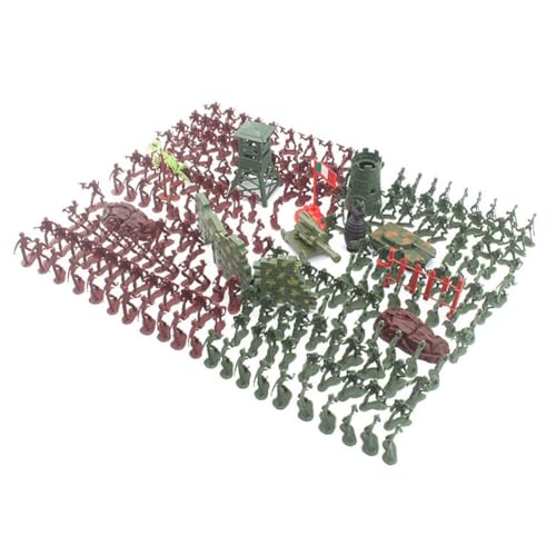 Mini Soldaten Figuren Spielzeug Set Armee Spielzeug Paket Soldier Spielset Armee Actionfiguren Militär Modell Militär Toy Plastik-Soldatenfiguren Spielzeug Militärspielset für Kinder 238Teilig von Asudaro