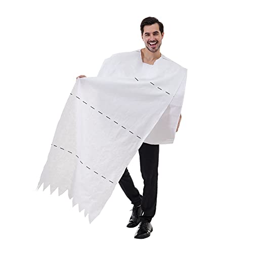 Asuinxurr 1 Stück Riesiges Toilettenpapierrollen-Kostüm für Erwachsene, Urkomisches Kostüm für Männer und Frauen, Große Toilettenpapierrolle, Kostüm, Einheitsgröße von Asuinxurr