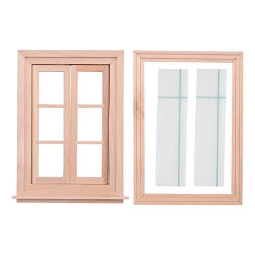 Asuinxurr 1:12 Puppenhaus Miniatur Doppel Fenster 6 Scheiben Rahmen und Glas Platte Puppen Haus DIY Doppel Fenster Zubehör für Puppen Haus Dekoration Asuinxurr 1:12 Puppenhaus Miniatur Doppel Fenster 6 Scheiben Rahmen und Glas Platte Puppen Haus DIY Doppel Fenster Zubehör für Puppen Haus Dekoration von Asuinxurr