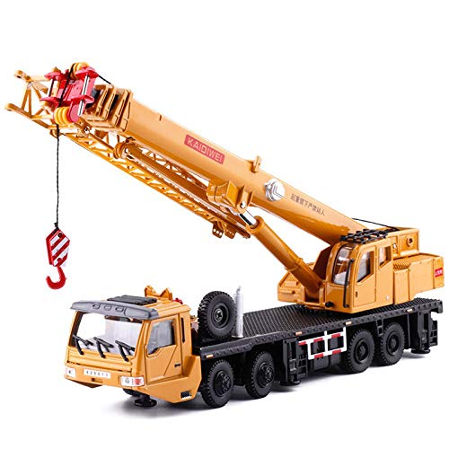 Asuinxurr 1:55 Lifter Alloy Diecast Modell mit 4 Vorderrad Lenkung GestäNge 360 Grad Drehen Arbeit BüHnen Kran Kinder Geschenke von Asuinxurr