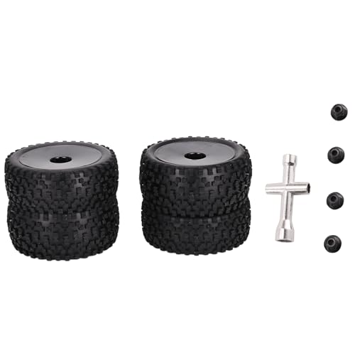 Asuinxurr 4 StüCke 85Mm Reifen Radreifen für 144001 124019 104001 RC Auto Upgrade Teile 1/10 1/12 1/14 MaßStab Offroad,B von Asuinxurr