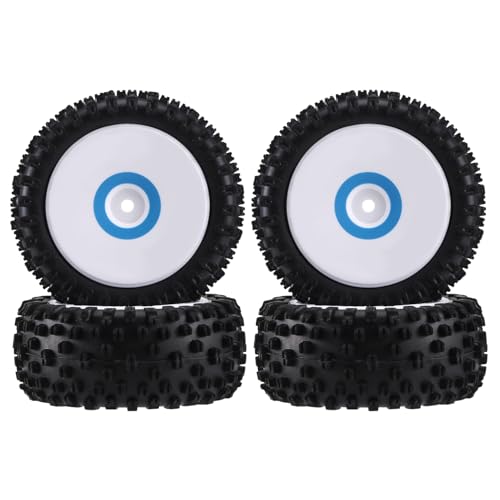 Asuinxurr 4 StüCke Vorder und Reifen Radreifen für 124017 1/12 RC Auto Upgrade Teile Teil ZubehöR von Asuinxurr