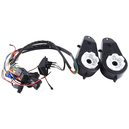 Asuinxurr Kinder-Elektroauto DIY Modifizierte Kabel und Schalter-Kit, Kinder-Elektroauto 4WD Ride-On-Spielzeug Ersatzzubehör mit Motor von Asuinxurr