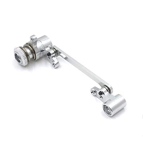 Asuinxurr Lenkung Kupplung Baugruppe Lenkung Servo Sparer Komplett für 144001 1/14 124018 124019 RC Auto Upgrade Teile, Silber von Asuinxurr