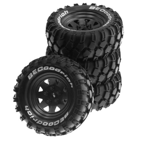 Asuinxurr Metall-1,9-Beadlock-Radreifen für 1:10 RC Crawler Car Axial SCX10 90046 TRX4 Redcat GEN8 Ersatzzubehör Schwarz von Asuinxurr