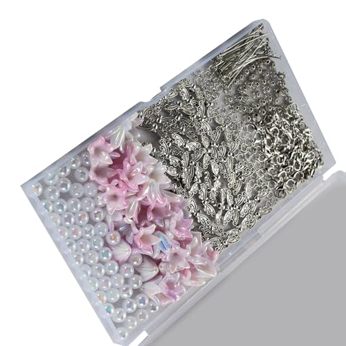 50 Stück dekorative Engels- und Perlen-Schlüsselanhänger, Charm-Anhänger, Zubehör für Taschen, Schlüssel, Ornament oder besondere Geschenke von Asukohu