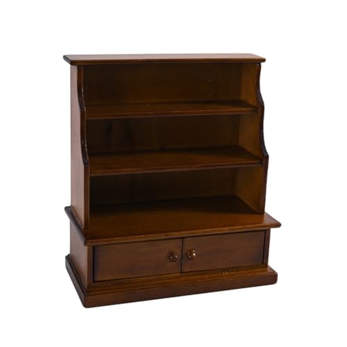 Antikes Miniatur-Bücherregal im Maßstab 1:12 aus Holz für Puppenhäuser Sammler aus Holz Miniaturschrank Sammler Antikes Miniatur-Bücherregal im Maßstab 1:12 aus Holz für Puppenhäuser Sammler aus Holz Miniaturschrank Sammler von Asukohu