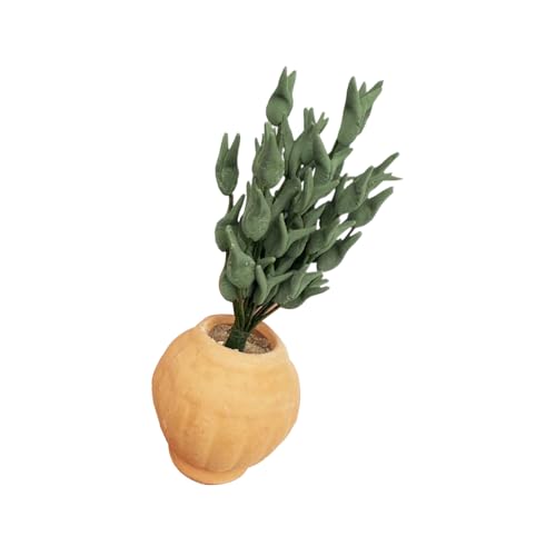 Asukohu 1/12 Skala Dollhouses Pflanze Miniatur Grüne Blatt Vor Spielen Kinderpuppenhausmodell Für Keramikminiatur Für Dekore von Asukohu