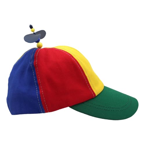 Asukohu Bunter Propellerhut, verstellbar, Kinderhut, Karneval, Kostüm, Kinder für Partys, Festivals und Karneval, verstellbar von Asukohu