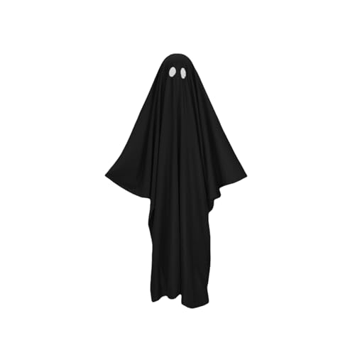 Asukohu Eerie Halloween Cloaks Outfit Unisex Specter Kostüm Mit Komfortables Fit Langjähriger Polyester Baumwollmischung Terror Themen Halloween Cosplay von Asukohu