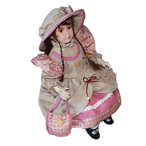 Asukohu Elegantes Viktorianisches Porzellan Mit Prinzessinnenkleid Heimdekoration 45 cm Große Reborns Für Kinder Mit Kleidung Für Mädchen Vintage Porzellan von Asukohu
