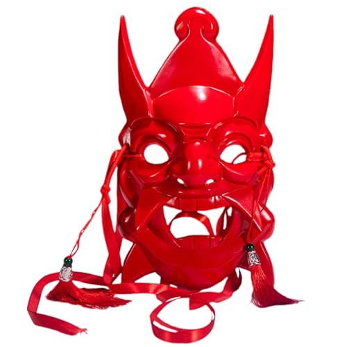 Asukohu Handbemalte Maske, Maskerade, Neuheit, Cosplay, Halloween, Party, für Damen und Herren, Halloween, Maskerade, verstellbarer Riemen von Asukohu