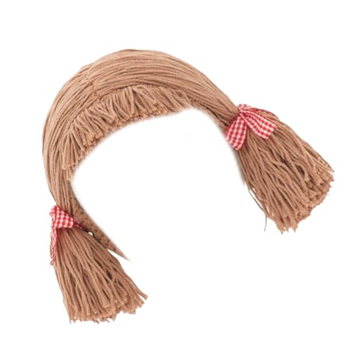 Asukohu Handgefertigter Kinder-Toupet-Hut für Winterwärme und Charme, Mittelteil, Zopf, Haarteil, Haube, Mützen, Cosplay, Kopfbedeckung Asukohu Handgefertigter Kinder-Toupet-Hut für Winterwärme und Charme, Mittelteil, Zopf, Haarteil, Haube, Mützen, Cosplay, Kopfbedeckung von Asukohu