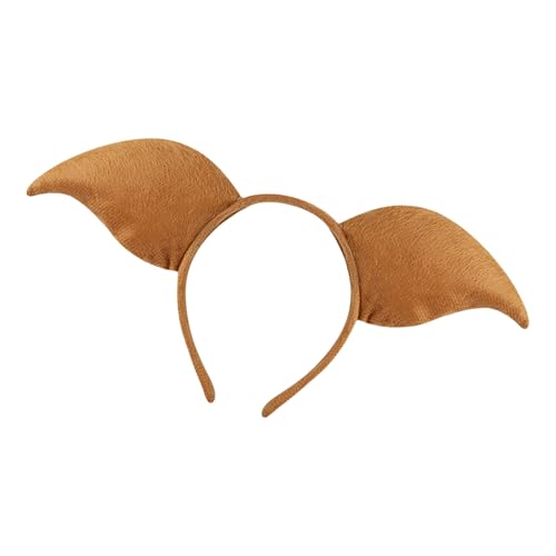 Asukohu Luxuriöser Party-Kopfschmuck, verstellbar, Halloween-Kopfbedeckung, Plüsch, Unisex, Kopfschmuck für festliche Anlässe von Asukohu