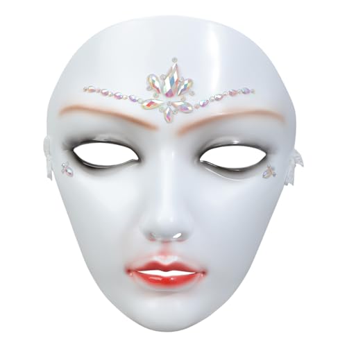 Asukohu Maskerade Beauty Cosplay Mechanisches Vollgesicht für Karneval, Halloween, Verkleidungen, Party, Damen und Herren, mechanisches Vollgesicht von Asukohu