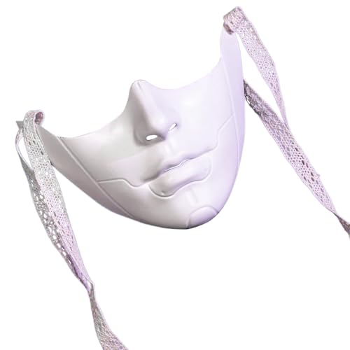 Asukohu Maskerade Halloween-Kostüm für Damen und Herren, Maskerade, halbes Gesicht, Dekoration von Asukohu