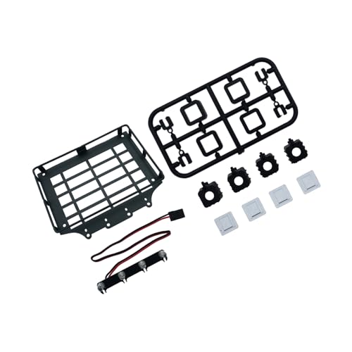 Asukohu Metall Gepäckträgermodell Crawlers Car Modified Teil Optionale Lampe Für 1/12 Skala Fernbedienung Spielzeugfahrzeug Fahrzeug Upgrades Fernbedienung Crawler Gepäckträger von Asukohu