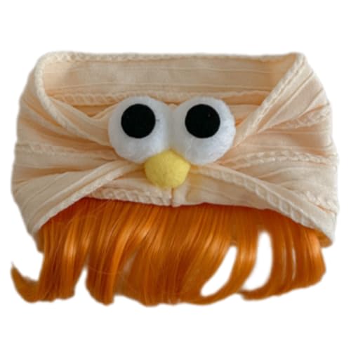 Asukohu Neugeborene Zu Kleinkind Big Eyes Haarteil Stirnband Cosplay Weihnachtshaarzubehör Für Mädchen Atmungsaktives Toupee von Asukohu
