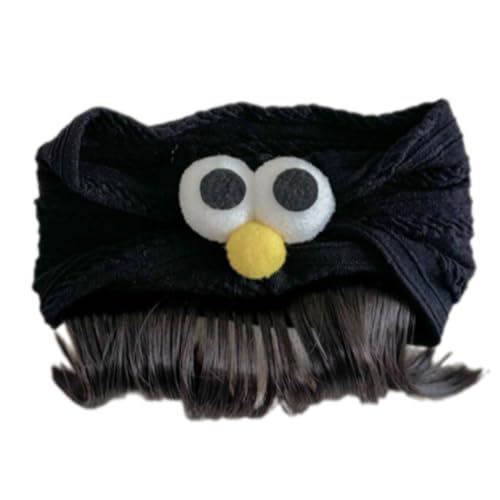 Asukohu Neugeborene Zu Kleinkind Big Eyes Haarteil Stirnband Cosplay Weihnachtshaarzubehör Für Mädchen Atmungsaktives Toupee von Asukohu