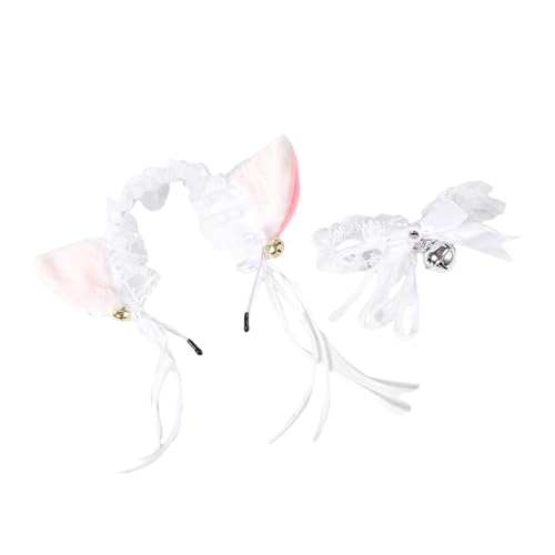 Asukohu Pelzohren, Stirnband und Glocken, Choker-Halsketten-Set für Damen, Cosplay, Motto-Party, Halloween, Kostüm, Zubehör, Cosplay, Party-Zubehör Asukohu Pelzohren, Stirnband und Glocken, Choker-Halsketten-Set für Damen, Cosplay, Motto-Party, Halloween, Kostüm, Zubehör, Cosplay, Party-Zubehör von Asukohu