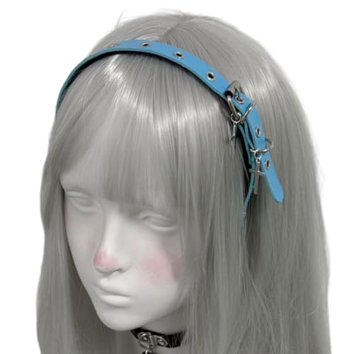 Asukohu Retro Punk Kreuzt Lederstirnband Für Frauen Cosplay PU 2000er Jahre Dunkelhaarzubehör Für Erwachsene Original Punk Croses Hair Hoop Asukohu Retro Punk Kreuzt Lederstirnband Für Frauen Cosplay PU 2000er Jahre Dunkelhaarzubehör Für Erwachsene Original Punk Croses Hair Hoop von Asukohu