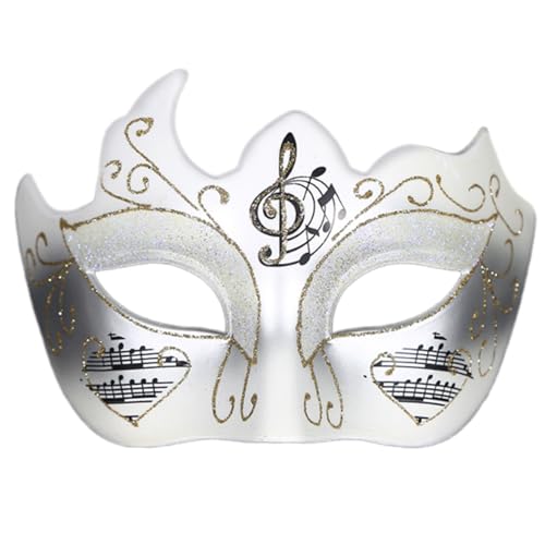 Asukohu Venezianer-Stil-Musiknoten, halbes Gesicht, Maskerade, Augenmaske für Karneval, Kostümpartys Asukohu Venezianer-Stil-Musiknoten, halbes Gesicht, Maskerade, Augenmaske für Karneval, Kostümpartys von Asukohu