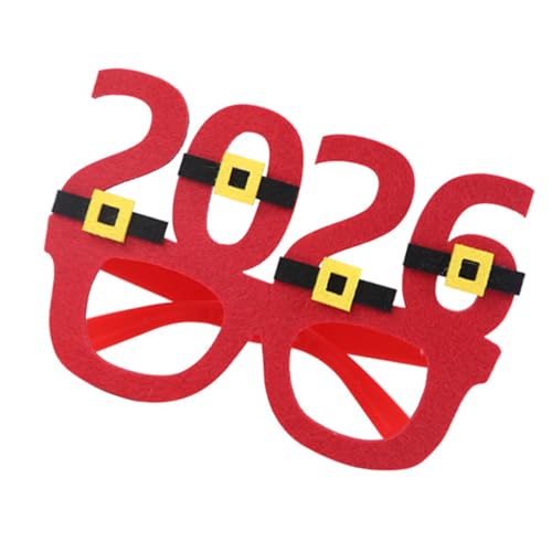Asukohu Weihnachtsbrillenrahmen, Fluoreszenzbrille für Weihnachten, Feiertage, Partys, Dekorationen, Brillen ohne Linsen, Neujahrsbrille Asukohu Weihnachtsbrillenrahmen, Fluoreszenzbrille für Weihnachten, Feiertage, Partys, Dekorationen, Brillen ohne Linsen, Neujahrsbrille von Asukohu