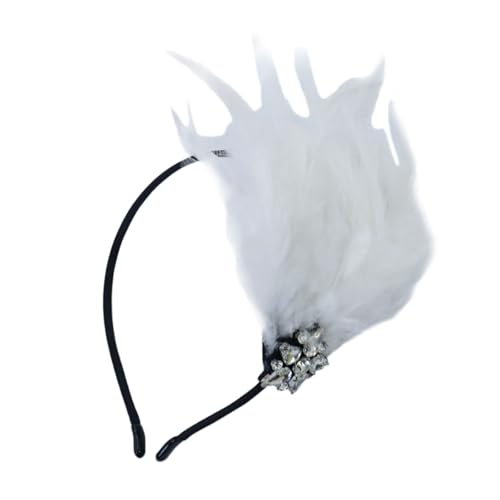 Cocktails Party Zubehör Stirnband Cosplay Kostüm Flapper Frauen Musik Festival Gefiedertes Haarband Karneval Kopfschmuck Karneval Haarschmuck von Asukohu