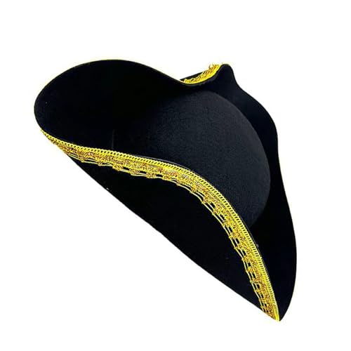 Karibik Piratenhut verstellbar Unisex Hut Schädel Embleme Piratenkostüm für Kostümpartys und Rollenspiele Unisex von Asukohu