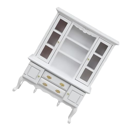 Miniaturschrank im Vintage-Stil, Maßstab 1:12, Puppenhäuser, Möbel mit lebensechten Arbeitsschubladen für Puppenhäuser, Puppenhaus-Möbel Miniaturschrank im Vintage-Stil, Maßstab 1:12, Puppenhäuser, Möbel mit lebensechten Arbeitsschubladen für Puppenhäuser, Puppenhaus-Möbel von Asukohu
