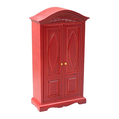 Puppenhäuser im Maßstab 1:12, Miniatur-Szenen, Zubehör, Minis, Holzschrank, Schrank im Maßstab 1:12, Puppenhäuser, Miniaturmöbel, Holzschrank von Asukohu