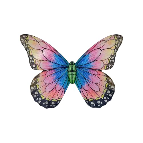 Schmetterlingsflügel für Mädchen, Halloween-Feen-Kostüm, Zubehör für Kinder, Geburtstag, Weihnachten, Cosplay, Karneval, Maskerade, Bühnenfotografie, Requisiten Schmetterlingsflügel für Mädchen, Halloween-Feen-Kostüm, Zubehör für Kinder, Geburtstag, Weihnachten, Cosplay, Karneval, Maskerade, Bühnenfotografie, Requisiten von Asukohu