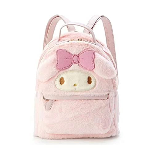 Asweeting Kawaii Cinnamoroll My Melody Plush Bag,Cute Lolita JK Plush Figure Backpack School Handbag,Cute Girl Bag My Melody,Girl Gift Backpack (Pink) von Asweeting