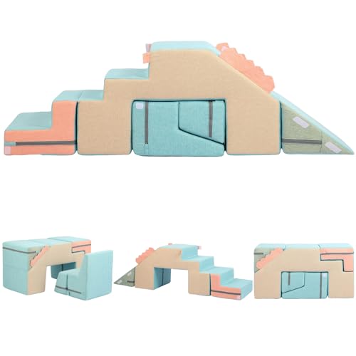 Asweets Kinder 4-in-1 Schaumstoff Bausteine, Großbausteine Schaumstoff-Kletterblöcke, Kinder Montessori Spielzeug, für Weiches Kreativität und Fantasie für Babys ab 1 Jahr, Foam Climbing Blocks Asweets Kinder 4-in-1 Schaumstoff Bausteine, Großbausteine Schaumstoff-Kletterblöcke, Kinder Montessori Spielzeug, für Weiches Kreativität und Fantasie für Babys ab 1 Jahr, Foam Climbing Blocks von Asweets