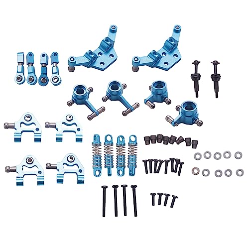 Asyduey Metall Full Set Upgrade Teile StoßDäMpfer für 1/28 K969 K979 K989 K999 P929 P939 Rc Autoteile, Blau von Asyduey