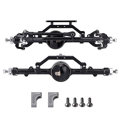 Asyduey Neue CNC Metall D90 Vorder- und Hinterachse für 1/10 RC Crawler D90 D110 Gelande II Yota II Achs-Upgrade-Teile von Asyduey