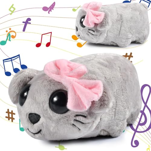 AsyinXson Sad Hamster, Hamster Kuscheltier Plushies,Sad Hamstere Meme Plüschtier mit Eingebautem Geigensound, Kuscheltier Klein Weiches Plüsch Geschenk für Kinde, Freunde, Ostergeschenke Kinder von AsyinXson