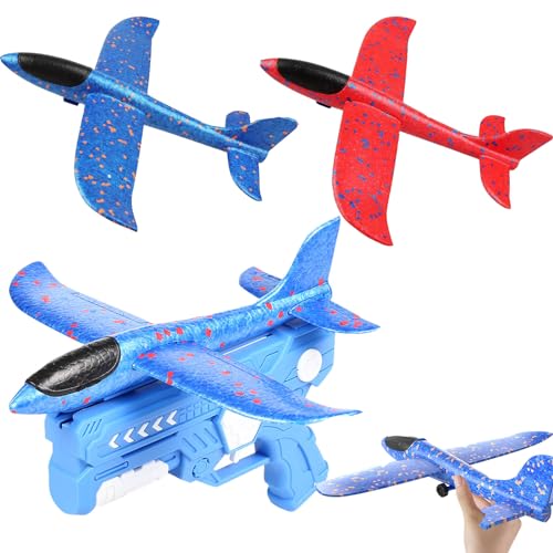 Aszaui Flugzeug Spielzeug, 4 Stück Wurfgleiter Katapult Pistole Kinderspielzeug,Styroporflieger Set,Styropor Flugzeuge für Kinder,Katapult Pistole Outdoor Spielzeug für Jungen und Mädchen Aszaui Flugzeug Spielzeug, 4 Stück Wurfgleiter Katapult Pistole Kinderspielzeug,Styroporflieger Set,Styropor Flugzeuge für Kinder,Katapult Pistole Outdoor Spielzeug für Jungen und Mädchen von Aszaui