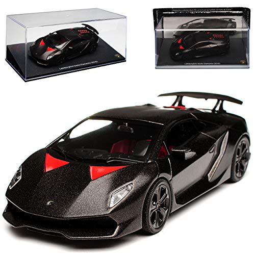 Lamborgihini Sesto Elemento Coupe Schwarz 2010 1/43 Atlas Modell Auto mit individiuellem Wunschkennzeichen von AtIas