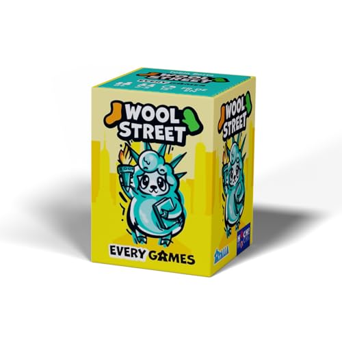 Atalia - Every Games | Wool Street – Gesellschaftsspiel für die Familie, strategisch und schnell – Bluff, Kollektion und Anticipation – 2 bis 5 Spieler – ab 8 Jahren – kompaktes Format Atalia - Every Games | Wool Street – Gesellschaftsspiel für die Familie, strategisch und schnell – Bluff, Kollektion und Anticipation – 2 bis 5 Spieler – ab 8 Jahren – kompaktes Format von Atalia