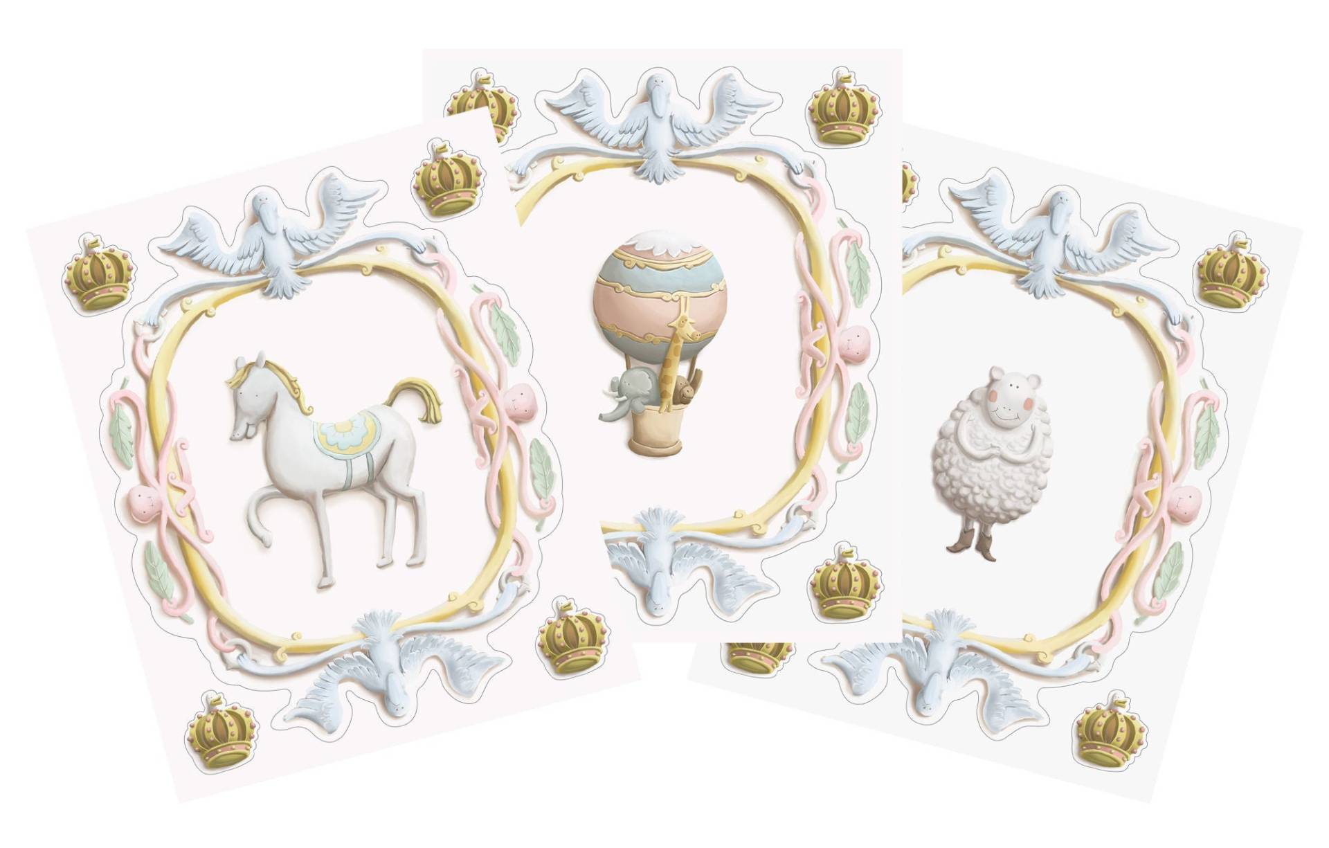 Atelier Choux Wandaufkleber, Decorative crowns Atelier Choux Wandaufkleber, Decorative crowns von Atelier Choux