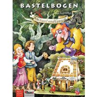 Hänsel und Gretel bei der Hexe Bastelbogen Lebkuchenhaus von Atelier Color