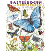 Schmetterlinge Bastelbogen 7 große Falter zum Basteln & Aufhängen aus Papier von Atelier Color