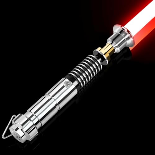 Atexbser Duell-Lichtschwert | Heavy-Duty Luke Lichtschwerter | Motion Swing Lightsaber Aluminium Griff mit 16 Soundfonts | 16 RBG Farben wechselnde aufladbar für Erwachsene (45in) Atexbser Duell-Lichtschwert | Heavy-Duty Luke Lichtschwerter | Motion Swing Lightsaber Aluminium Griff mit 16 Soundfonts | 16 RBG Farben wechselnde aufladbar für Erwachsene (45in) von Atexbser
