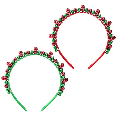 Athem 2 Stück Weihnachten Kopfschmuck mit Glöckchen, Weihnachten Stirnbänder Weihnachten Haarreifen, Rot Grün Weihnachten Haarreif für Kinder Erwachsene, Weihnachtsstirnband Weihnachts Kopfschmuck Athem 2 Stück Weihnachten Kopfschmuck mit Glöckchen, Weihnachten Stirnbänder Weihnachten Haarreifen, Rot Grün Weihnachten Haarreif für Kinder Erwachsene, Weihnachtsstirnband Weihnachts Kopfschmuck von Athem