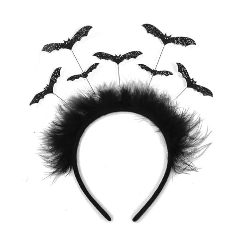 Athem Fledermaus Ohren Haarreif - Halloween Kostüm Deko Accessoires für Kinder, Erwachsene, Damen & Herren, Fledermaus Kostüm Kopfschmuck für Halloween, Fasching & Karneval Party Athem Fledermaus Ohren Haarreif - Halloween Kostüm Deko Accessoires für Kinder, Erwachsene, Damen & Herren, Fledermaus Kostüm Kopfschmuck für Halloween, Fasching & Karneval Party von Athem